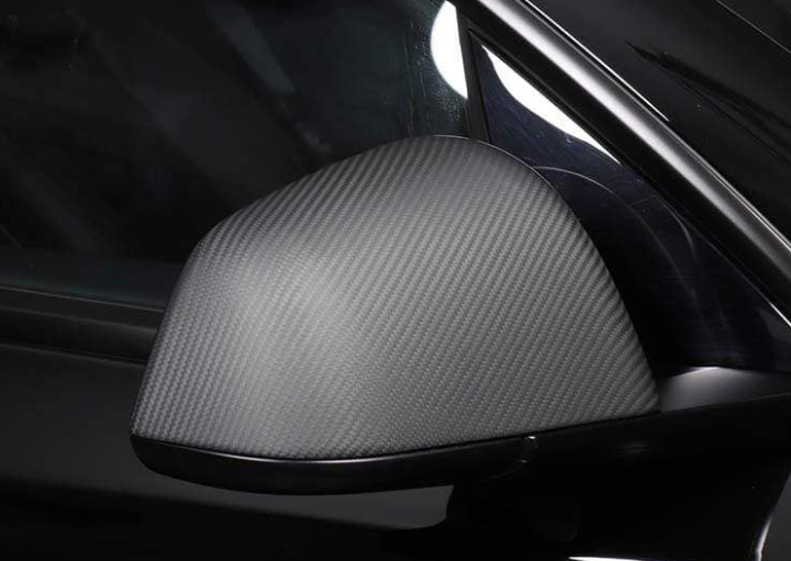 Model Y Mirror Cover Carbon Fiber Appearance