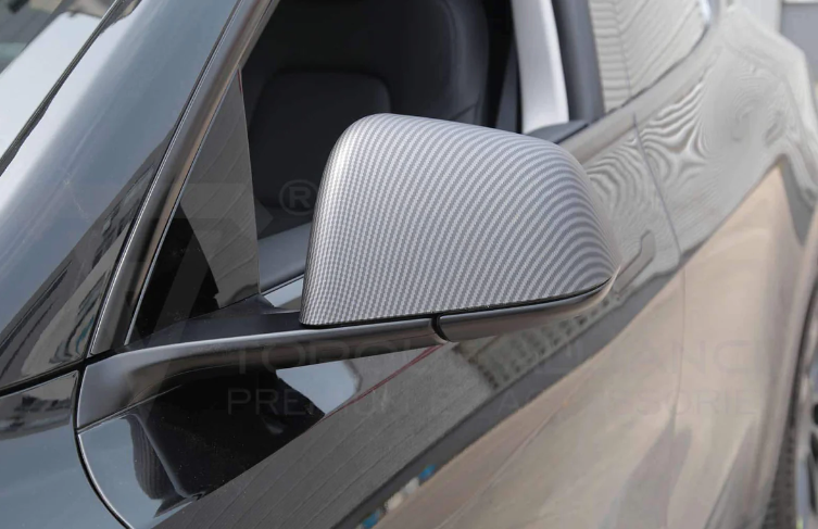 Model Y Mirror Cover Carbon Fiber Appearance